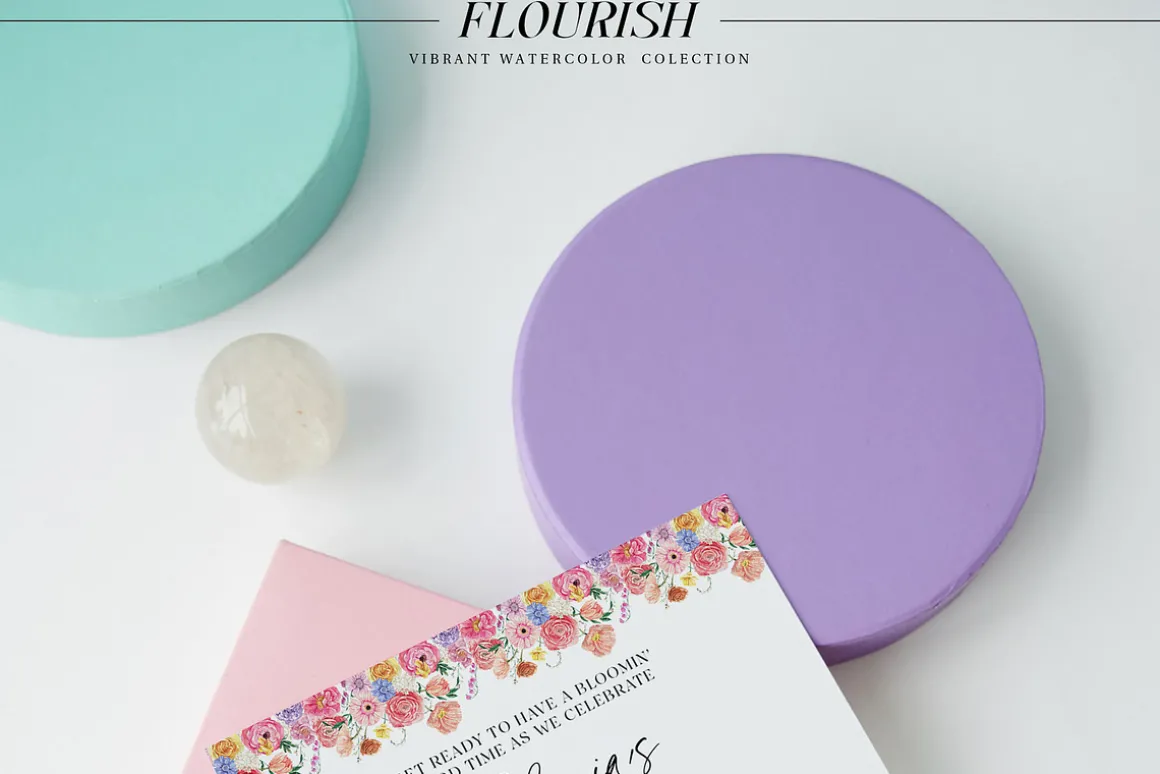 FLOURISH Vivid Watercolor Flowers