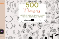 Flower Stamp Full Pack Plant Floral
