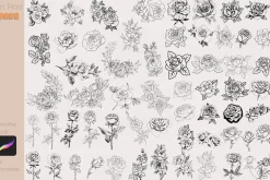 Flower Stamp Full Pack Plant Floral