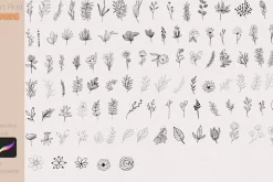 Flower Stamp Full Pack Plant Floral