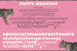 Fluffy Morning | Bubble Font DUO