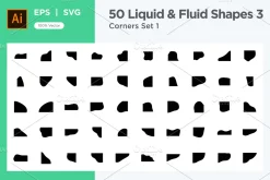 Fluid corner shape 50 Set V 1