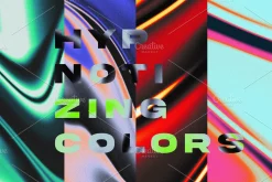 Fluid Grainy Background Gradient Set