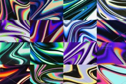 Fluid Grainy Background Gradient Set