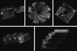 Flying Bank Cards Mockup Set