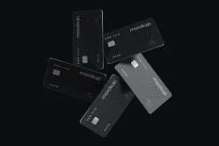 Flying Bank Cards Mockup Set
