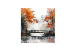 Foggy Autumn Bridge