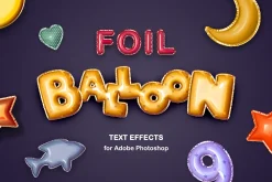 Foil Balloon Text Effects