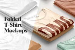 Folded T-Shirt Mockups