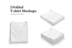 Folded T-Shirt Mockups