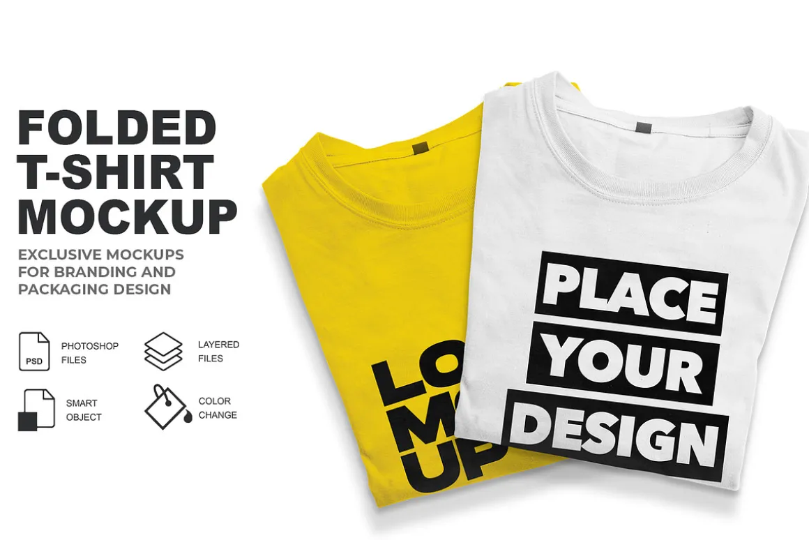 Folded T-Shirt Mockup