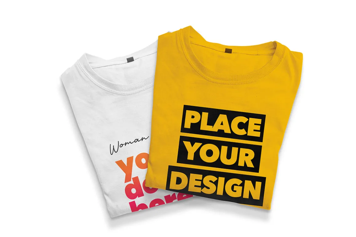 Folded T-Shirt Mockup