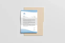 Folder A4 Paper Mockup