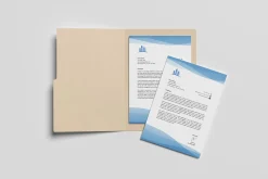 Folder A4 Paper Mockup