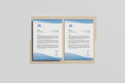 Folder A4 Paper Mockup