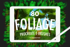 80 FOLIAGE BRUSHES FOR PROCREATE 5