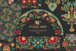 Folk Art Illustrations & Patterns