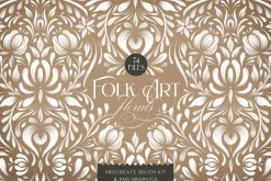 Folk Art Floral Procreate Brush Kit