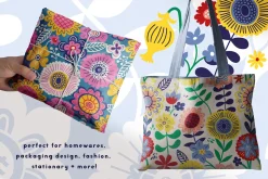 Folky Florals Patterns & Graphics
