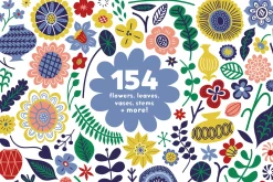 Folky Florals Patterns & Graphics