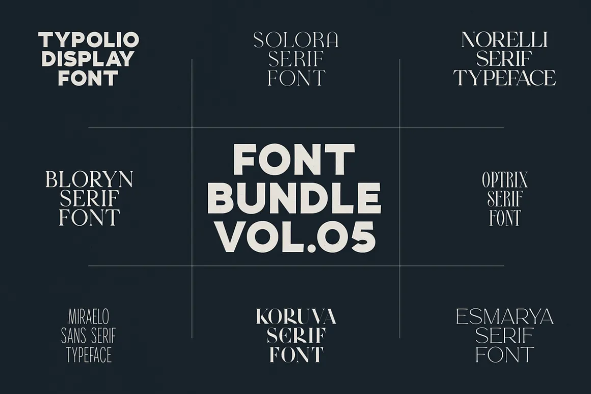 Font Bundle Vol.05 – 8 Premium Fonts