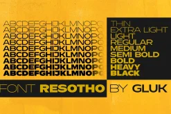 fonts family Resotho
