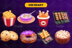 Food and Beverage 3d Icon Pack