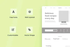 Food Blog Wireframe Website