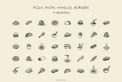 FOOD & COOKING illustrations