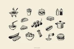 FOOD & COOKING illustrations