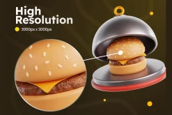 Food Delivery 3D Icons