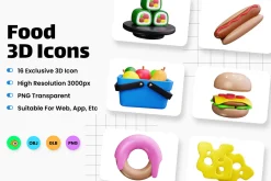 Food 3D Icons