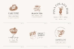 Food & Drinks Logo Kit