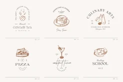 Food & Drinks Logo Kit
