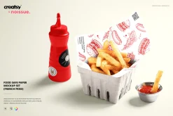 Food Safe Paper Mockup /french fries