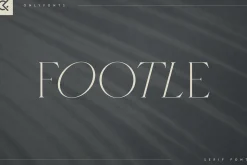 Footle gentle serif font
