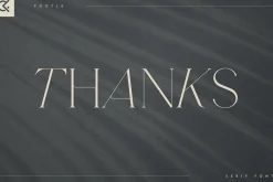 Footle gentle serif font
