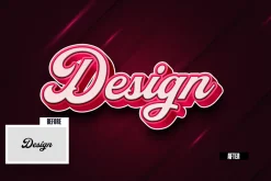 Force 3D Text Effect