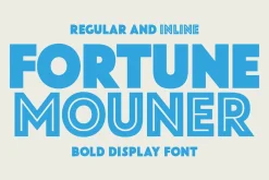 Fortune Mouner - Bold Inline Font