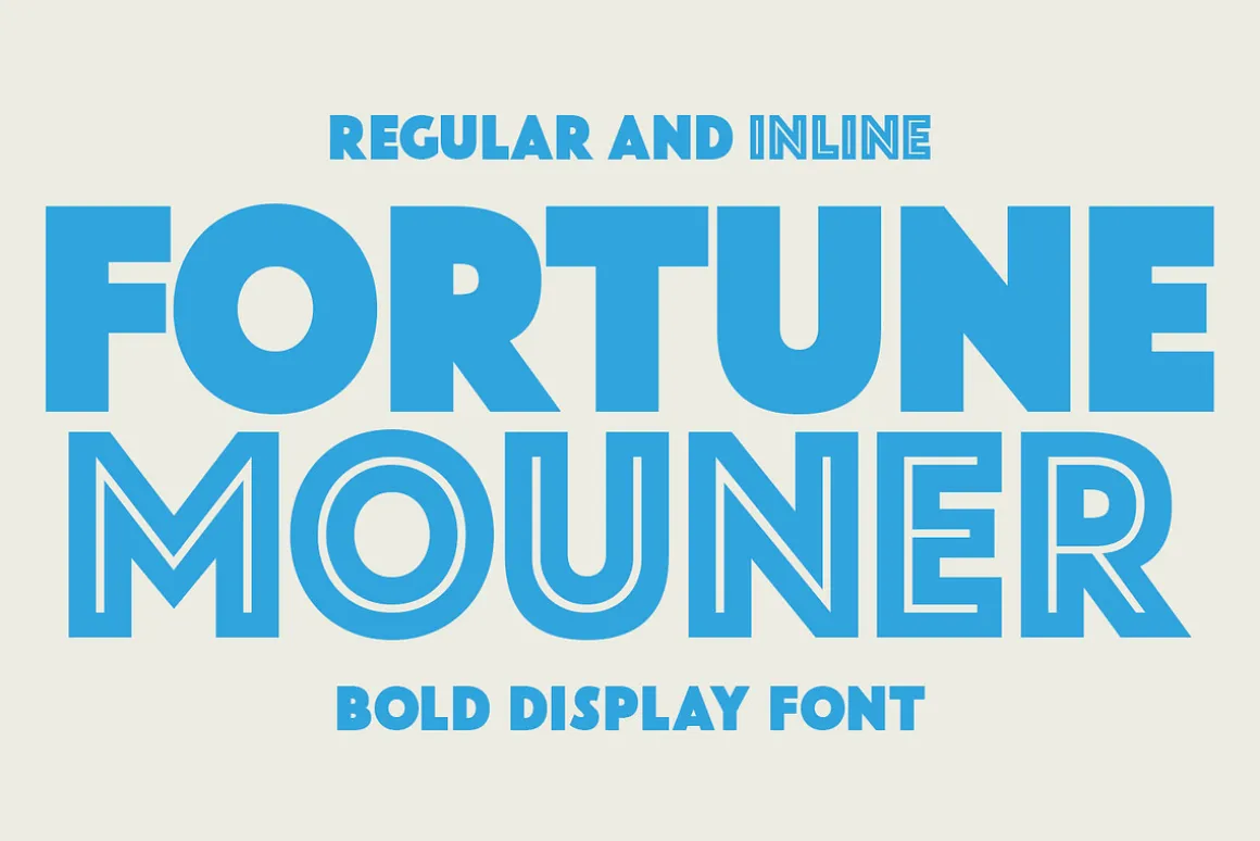 Fortune Mouner - Bold Inline Font