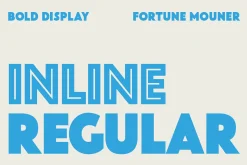 Fortune Mouner - Bold Inline Font