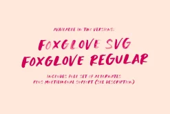 Foxglove SVG Font