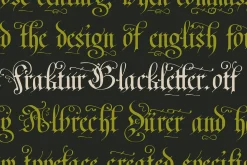 Fraktur Blackletter Gothic Font