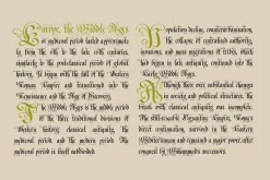 Fraktur Blackletter Gothic Font
