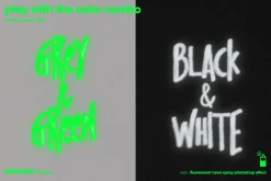 freebie included - neon spray effect