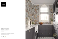 French Kitchen Design Mockup