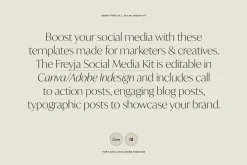 Freyja | Social Media Marketing Kit