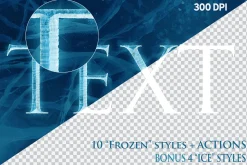 FROZEN Photoshop Effects + Action