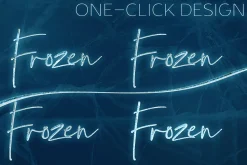 FROZEN Photoshop Effects + Action
