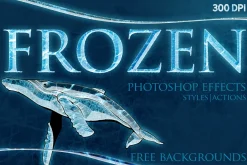 FROZEN Photoshop Effects + Action